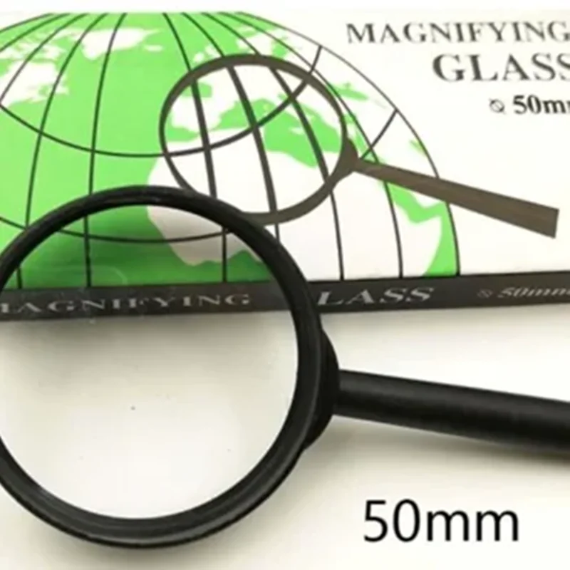 ذره بین 50 میلی متری گرد Glass Magnifying